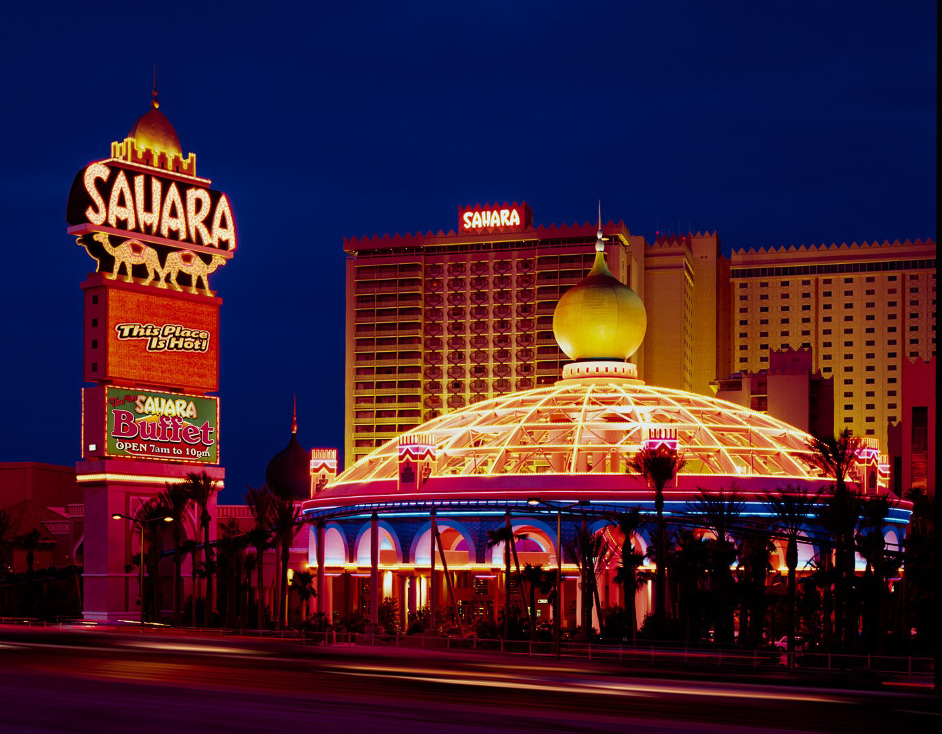 Where is the Sahara Hotel in Las Vegas?